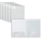 Better Office Products 2 Pocket Glossy Laminated Paper Folders Portfolio Letter Size, White, 25PK 80189 - alternate 1